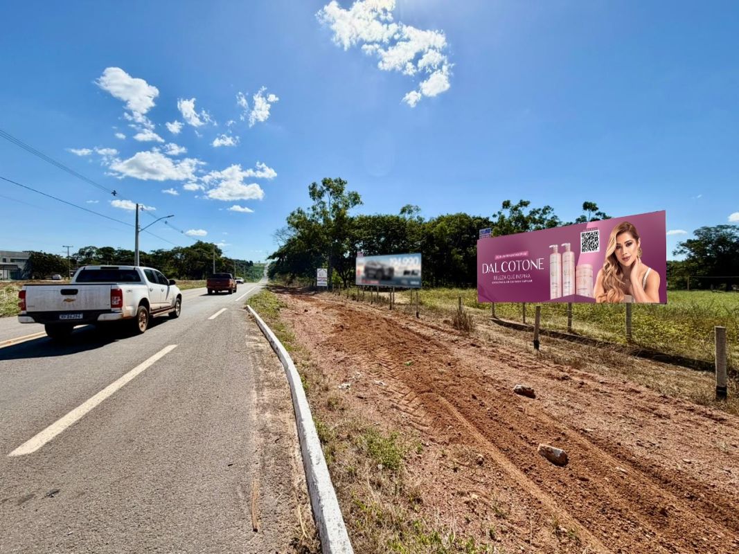 Outdoor em Gurupi - ÁGUAS CLARAS, SAÍDA DE GURUPI SENTIDO DUERÉ E LAGOA DA CONFUSÃO (#GPI08) | Paraled Mídia Exterior