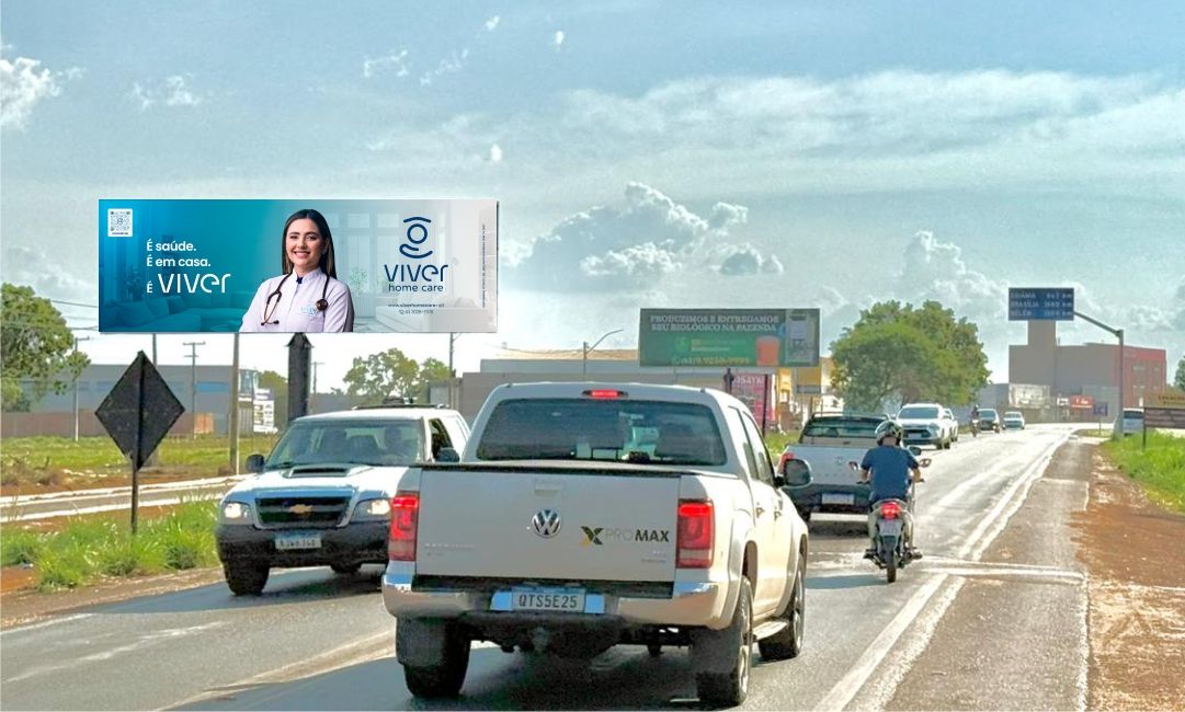 Outdoor em Palmas, TO 080,SENTIDO DE QUEM TRANSITA DE
PALMAS PARA LUZIMANGUES, AO LADO ESQUERDO
(DEPOIS DO QUEBRA-MOLAS) (#PMW36B) | Paraled Mídia Exterior