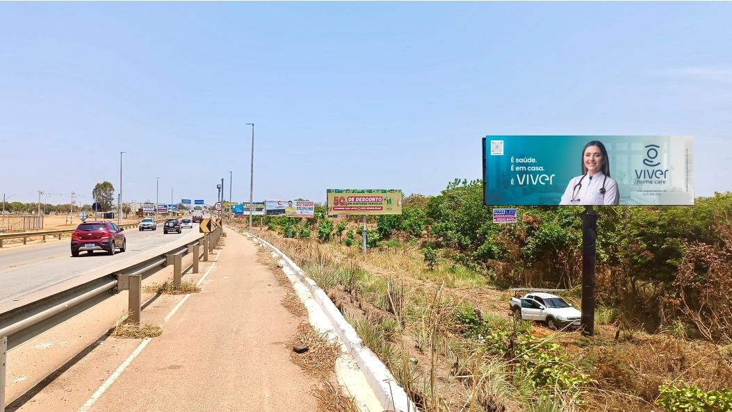 Outdoor em Palmas, TO 080,SENTIDO DE QUEM TRANSITA DE
PALMAS PARA LUZIMANGUES, AO LADO DIREITO
(FINAL DA PONTE) (#PMW37B) | Paraled Mídia Exterior