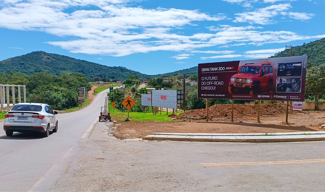Outdoor em Paraíso do Tocantins - SERRANO I, TO-080, SAÍDA DE PARAÍSO PARA PALMAS, AO LADO DIREITO DEQUEM TRANSITA  (#PSO35) | Paraled Mídia Exterior