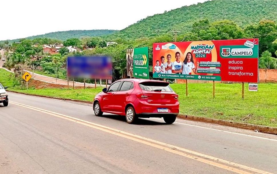 Outdoor em Paraíso do Tocantins - SERRANO I, TO-080, SAÍDA DE PARAÍSO PARA PALMAS, AO LADO DIREITO DEQUEM TRANSITA (#PSO37) | Paraled Mídia Exterior