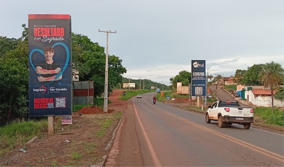 Outdoor em Paraíso do Tocantins - SERRANO I, TO-080, SAÍDA DE PARAÍSO PARA PALMAS, AO LADO ESQUERDO DEQUEM TRANSITA (#PSO43-A) | Paraled Mídia Exterior