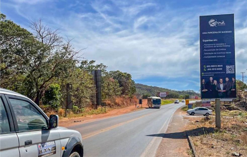 Outdoor em Paraíso do Tocantins - SERRANO I, TO-080, SAÍDA DE PARAÍSO PARA PALMAS, AO LADO DIREITO DEQUEM TRANSITA (#PSO44-A) | Paraled Mídia Exterior