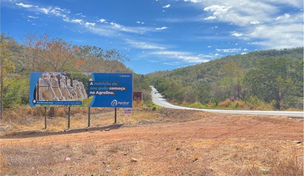 Outdoor em Paraíso do Tocantins, TO-080, SAÍDA DE PARAÍSO PARA PALMAS, AO LADO ESQUERDO DEQUEM TRANSITA (INICIO DA SUBIDA DA SERRA) (#PSO48-A) | Paraled Mídia Exterior