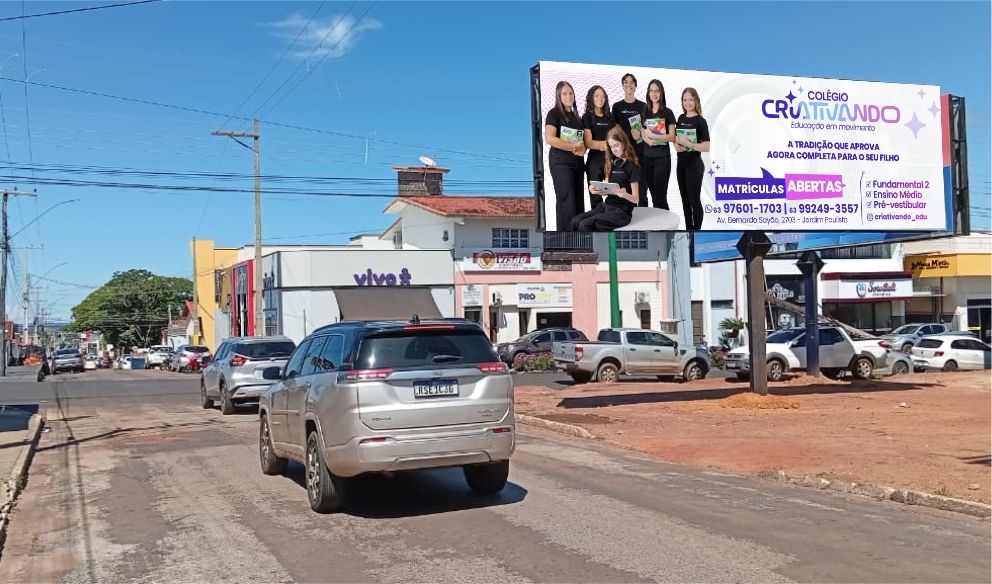 Outdoor em Paraíso do Tocantins - POUSO ALEGRE, AV. CASTELO BRANCO, SENTIDO FEIRA COBERTA, LADO DIREITO DE QUEM TRANSITA, EM FRENTE AO PROCON (#PSO60-A) | Paraled Mídia Exterior