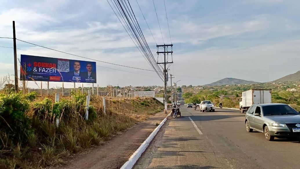 Outdoor em Paraíso do Tocantins - POUSO ALEGRE, AV. TRANSBRASILIANA, ENTRADA DO SETOR POUSO ALEGRE (#PSOTERC02) | Paraled Mídia Exterior